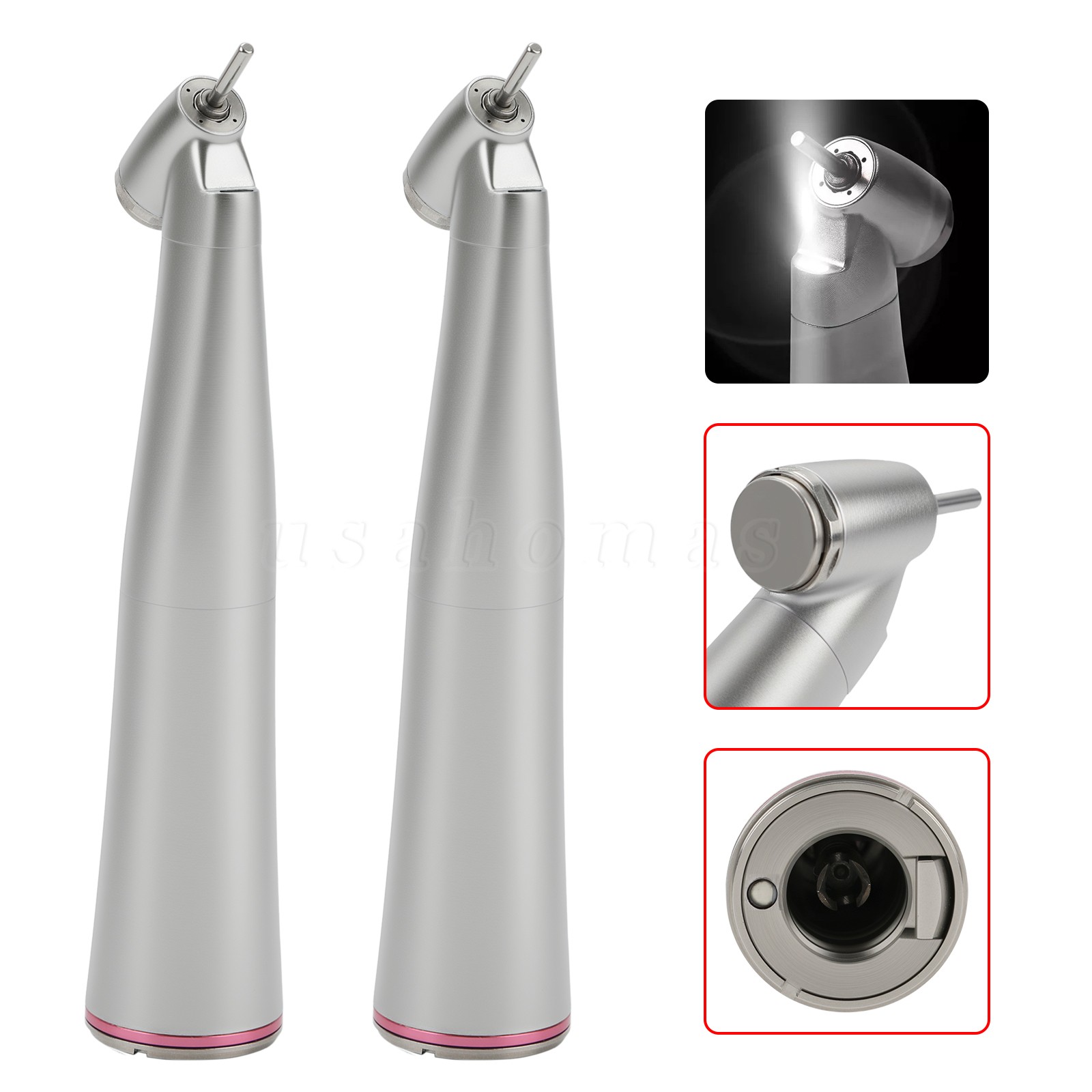 2* Yabangbang Dental 1:4.2 45° LED Handpiece Internal 4 Spray E-Type Connector