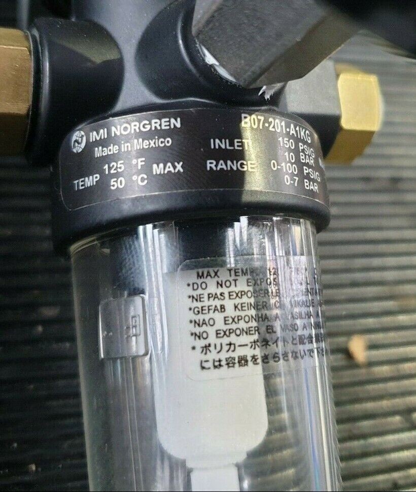 NORGREN B07-201-A1KG REGULATOR W/ GAUGE (U8.3B1) (R2S8.6B1)