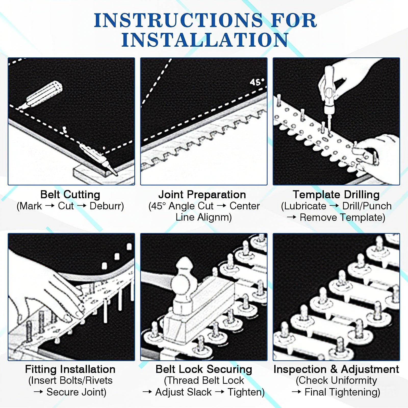 Zonon Conveyor Belt Fasteners Steel Plates for Industrial Conveyors
