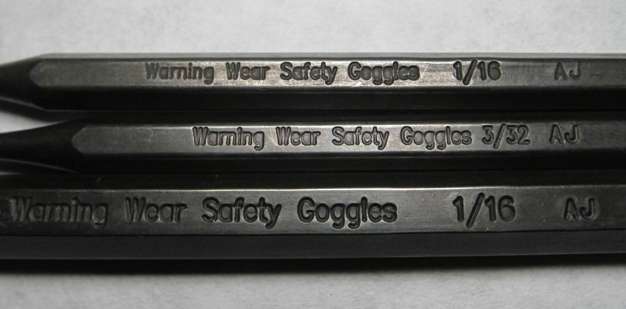 3-PIECES SK TOOLS PUNCH SET 1/16 STARTER 3/32 ROLL PIN 1/16 PUNCH PIN S-K USA