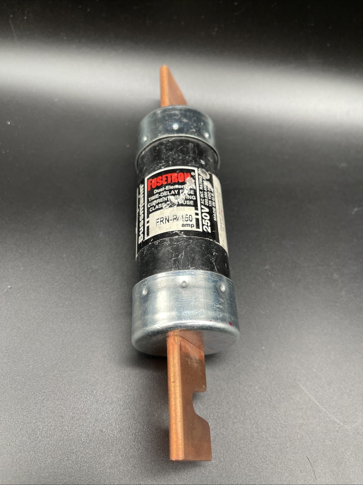 Bussmann FRN-R-150 Fusetron FRN-R 150 Amp Fuse 250 Vac 125 Vdc Current Limiting