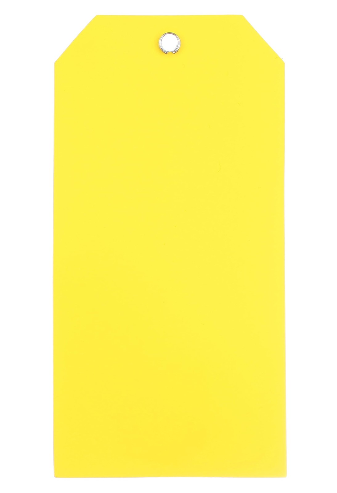 25 Pack Yellow Plastic Tags Waterproof TearResistant 4.75×2.375 Inch