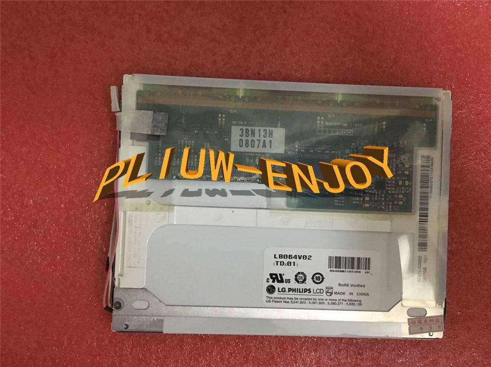 1PC 6.4″ 640×480 Resolution LCD Screen Panel LG LB064V02-TD01 LB064V02(TD)(01)