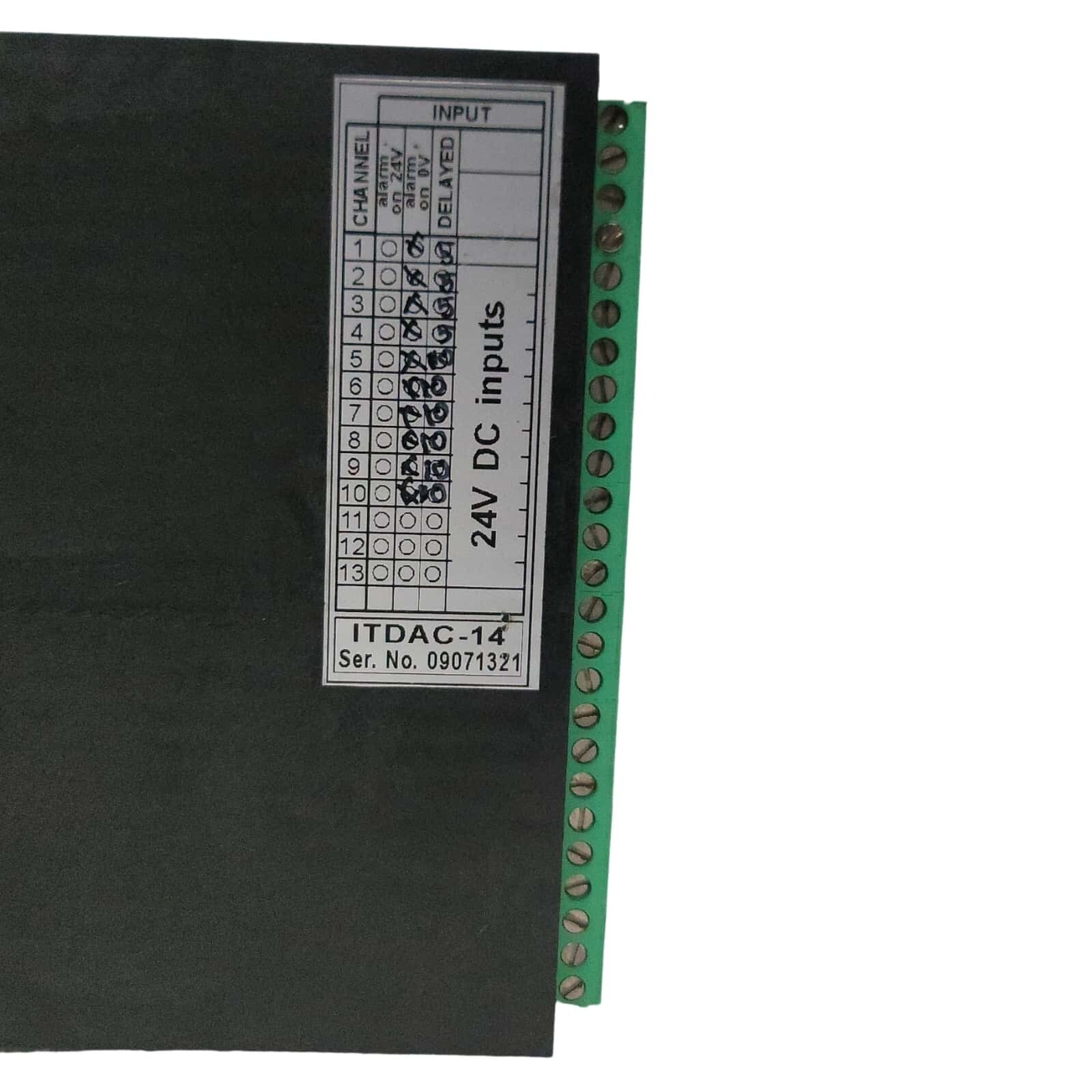 INELTEH ITDAC-14A ALARM AND CONTROL UNIT BY RIJEKA CROATIA Ser.No. 09071321