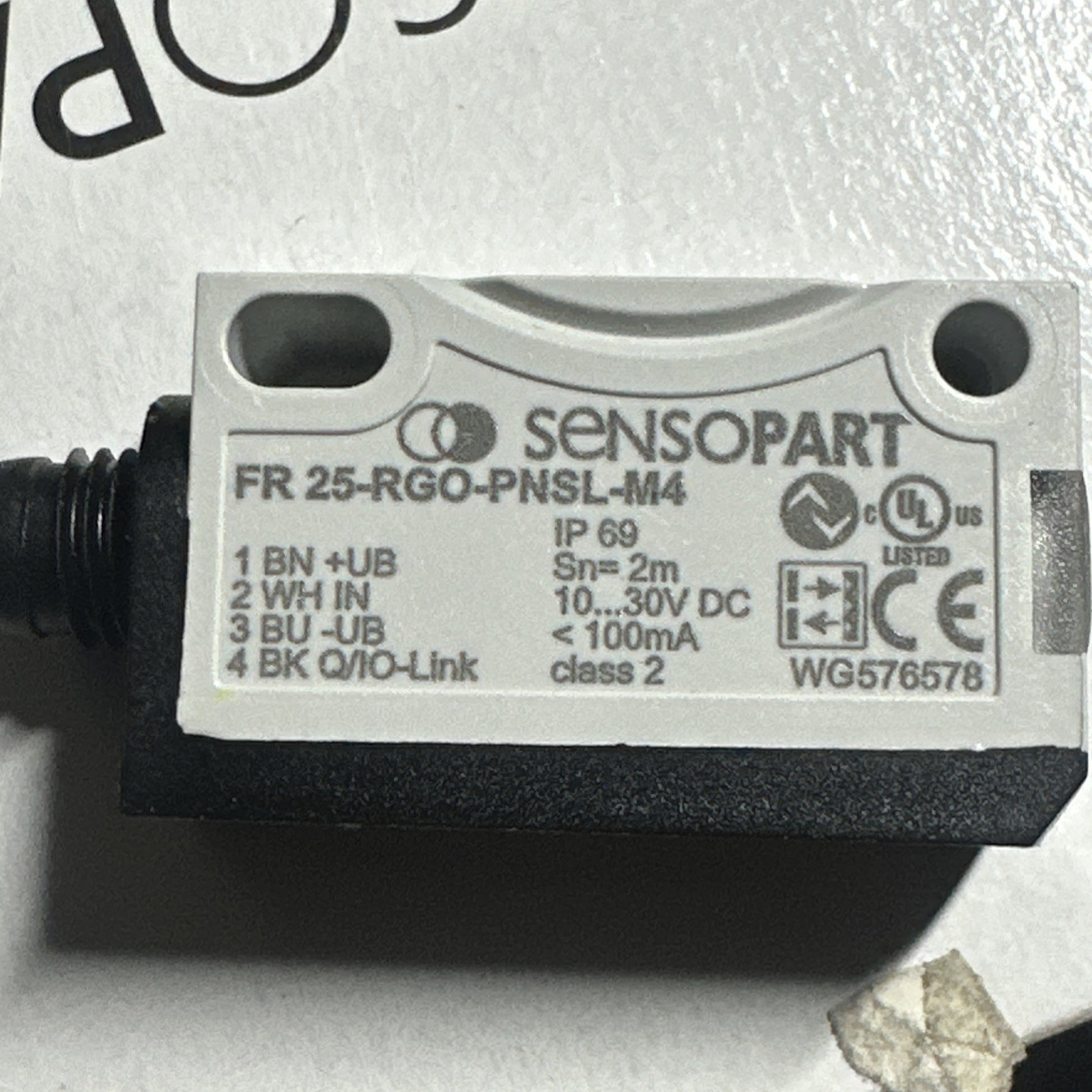 SENSOPART FR 25-RGO-PNSL-M4 / FR25RGOPNSLM4 BRAND NEW