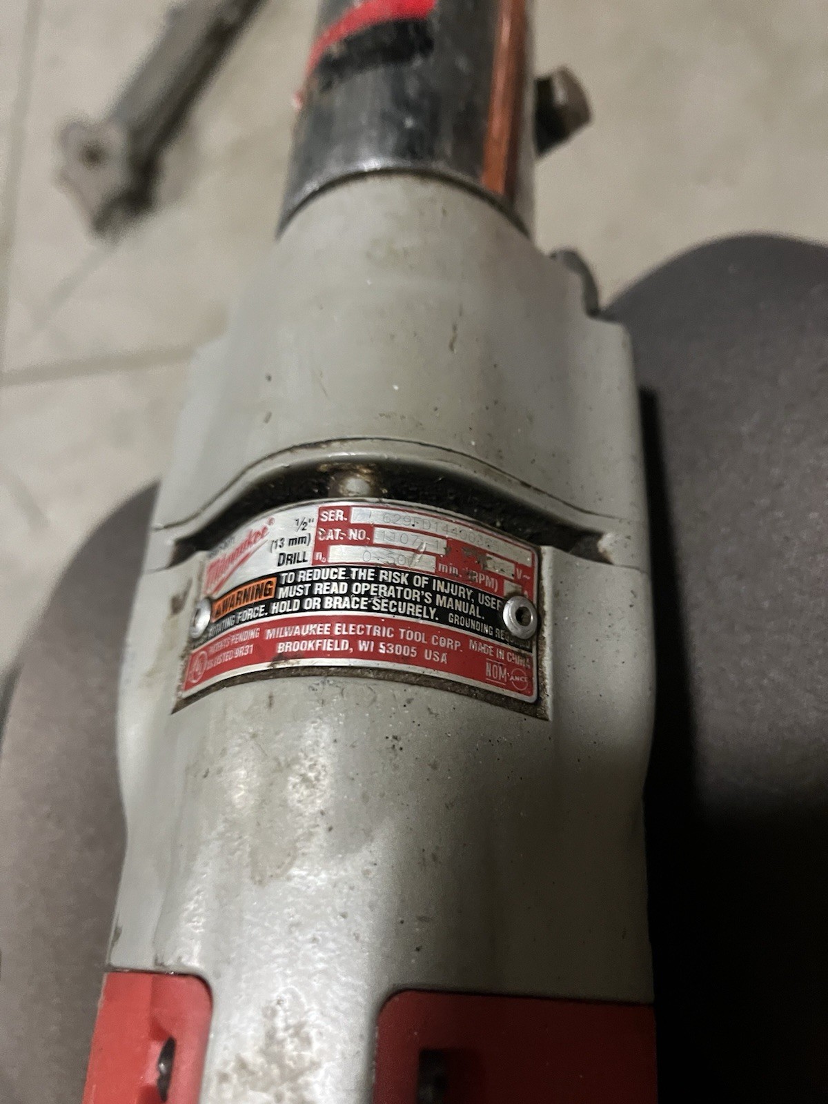 Milwaukee 1107-1 Right Angle Drill