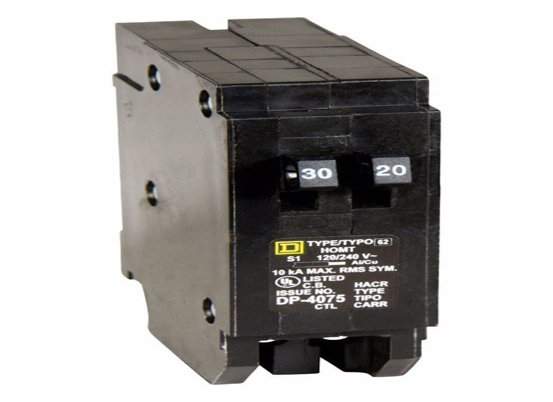 Square D – HOMT3020CP Homeline 1-30-Amp 1-20-Amp Single-Pole Tandem Circuit