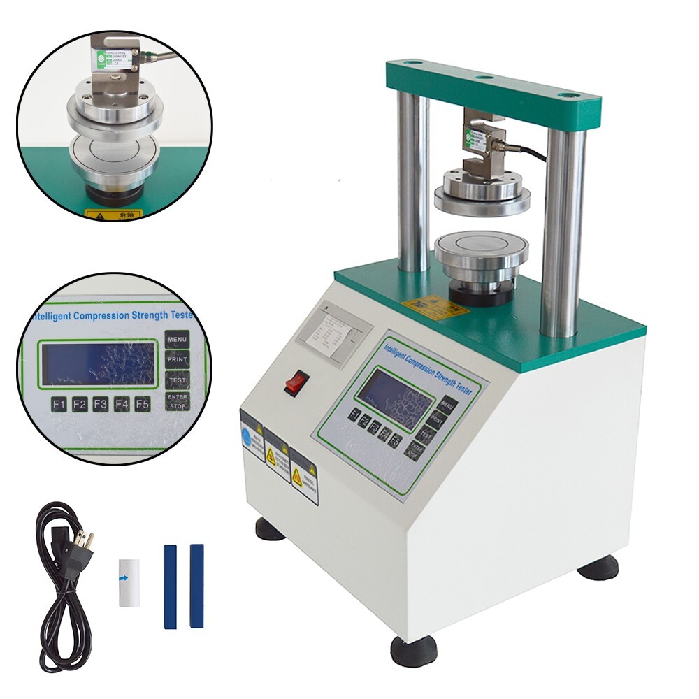 Paper Compression Strength Tester Cardboard Breaking Strength Testing Machine