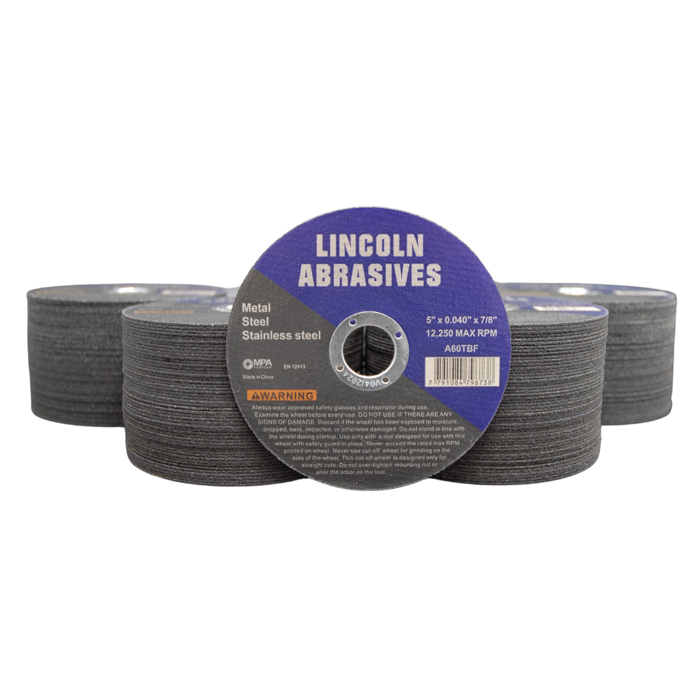 200 Pack 5″ x .040″ x 7/8 Cut-off-Wheels Cutting Discs For Steel & Metal