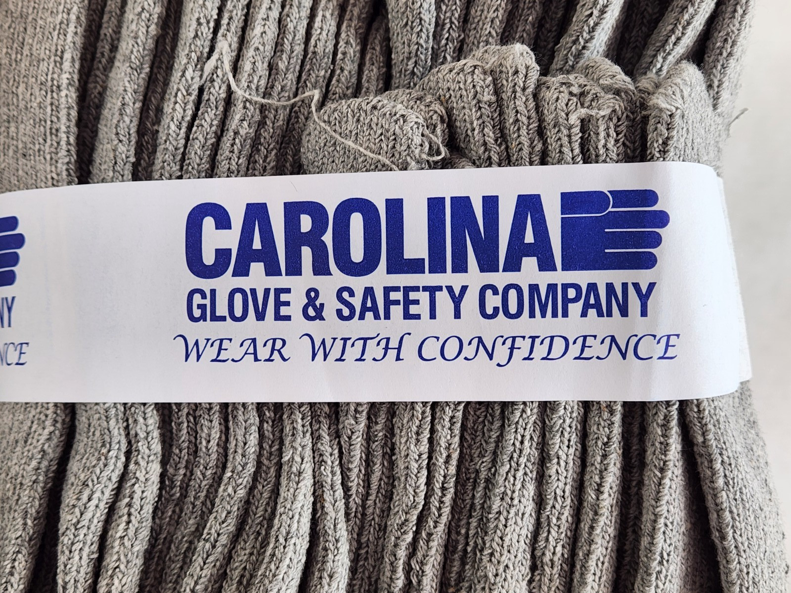 XXL – 12 PAIR (1 DOZEN) GRAY STRING KNIT POLY COTTON WORK GLOVES PAIRS GREY