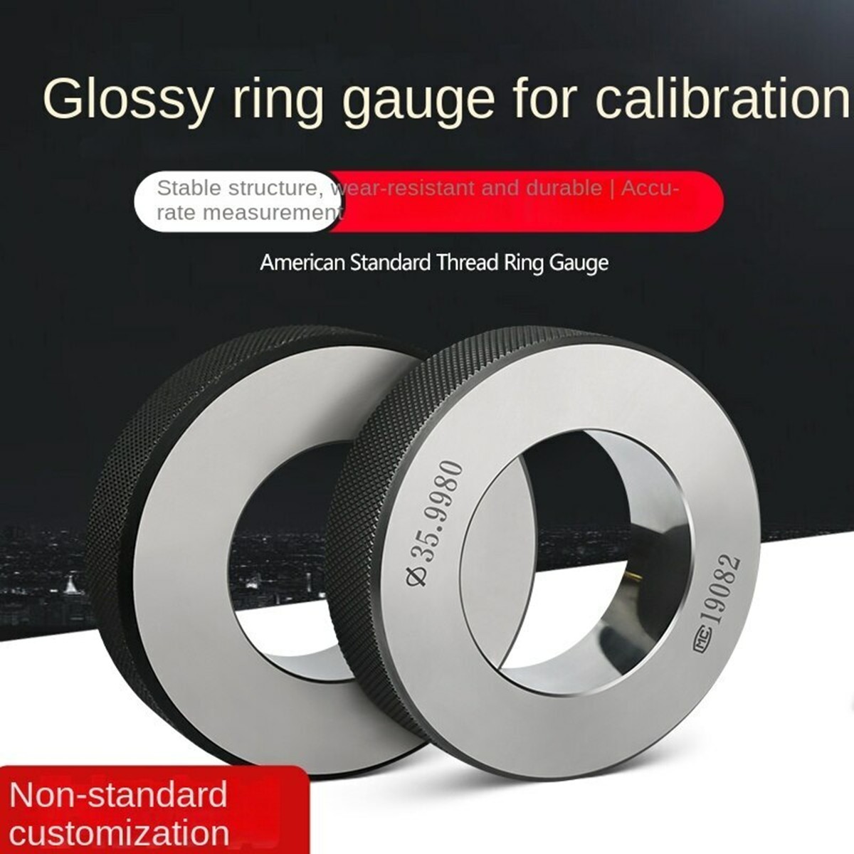 New Smooth Ring Gauge Inner Diameter Calibration Ring Gauge, Dia. 1mm To 100mm