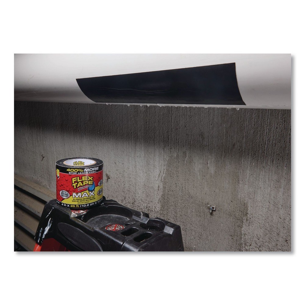 Flex Seal Products TFSMAXBLK04 4″x25′ Rubberized Waterproof Tape – Blk 3/CT New