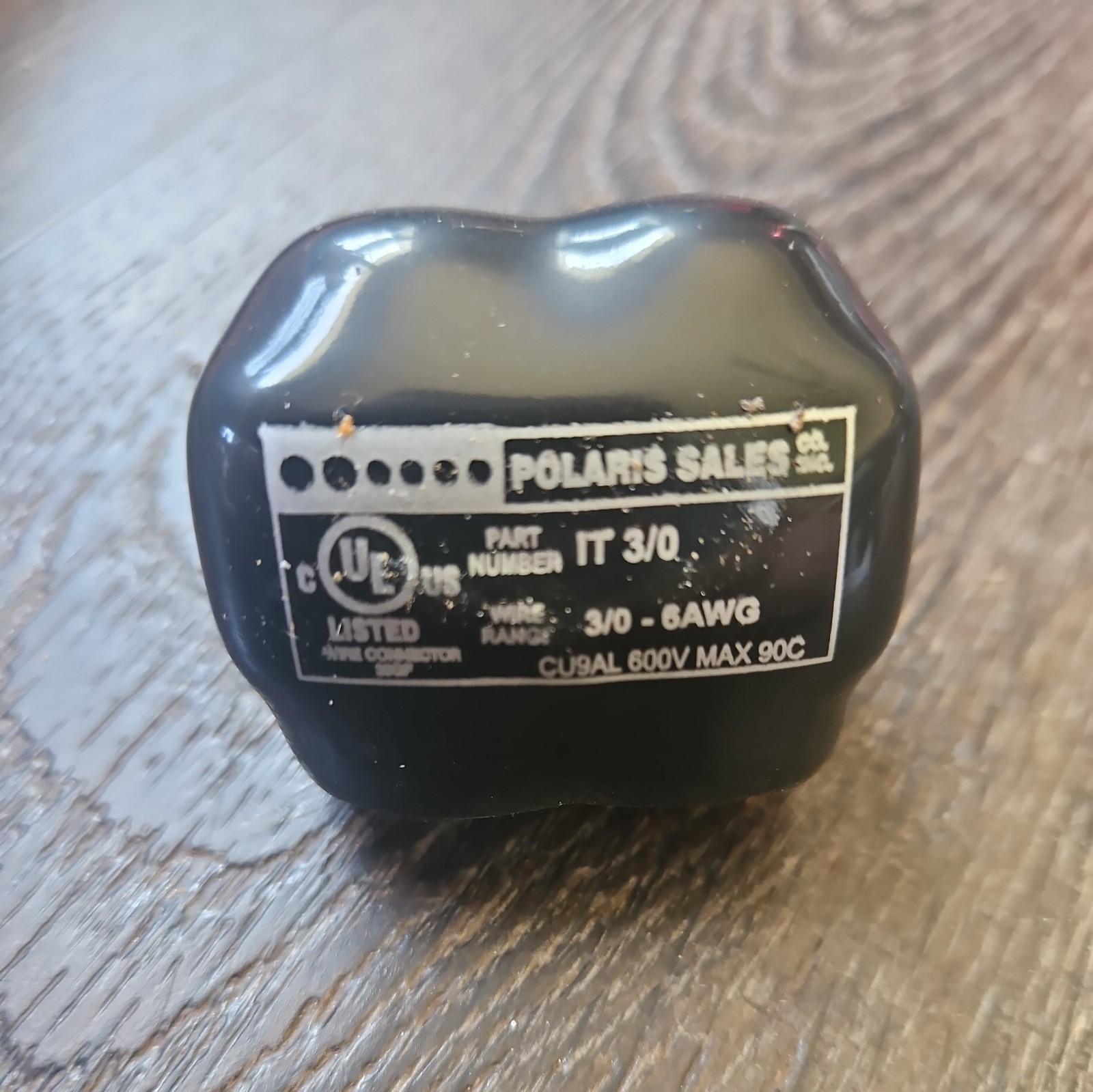 NSI Polaris Insulated Tap Connector Black 3/0-6 AWG IT-3/0