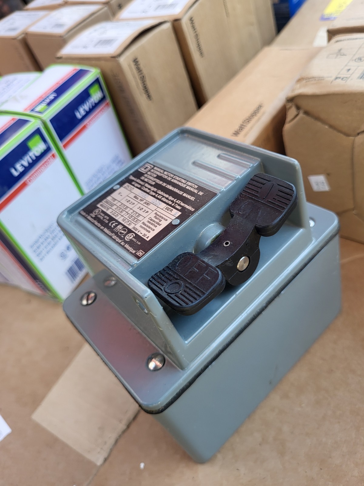 New Open Box, Lot of electrical materials—everything you see is what you get.