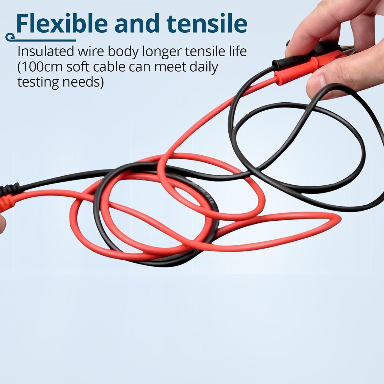 Alligator Clips Electrical 69381 Multimeter Test Leads with Alligator Clips