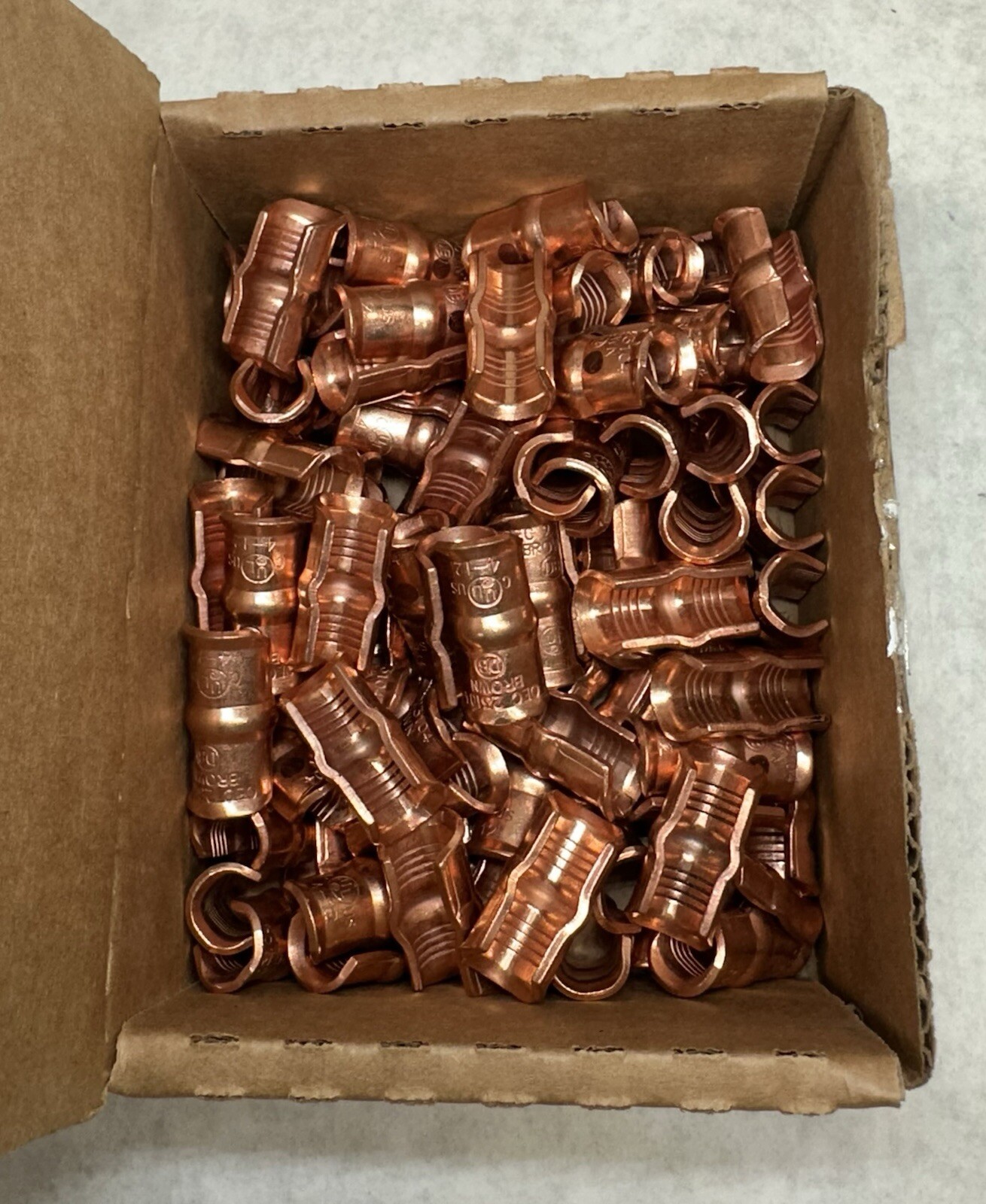 NEW (100-Pack) NSI CT-104 Copper Compression C-Tap Connector 4 AWG – 6 AWG (Run)