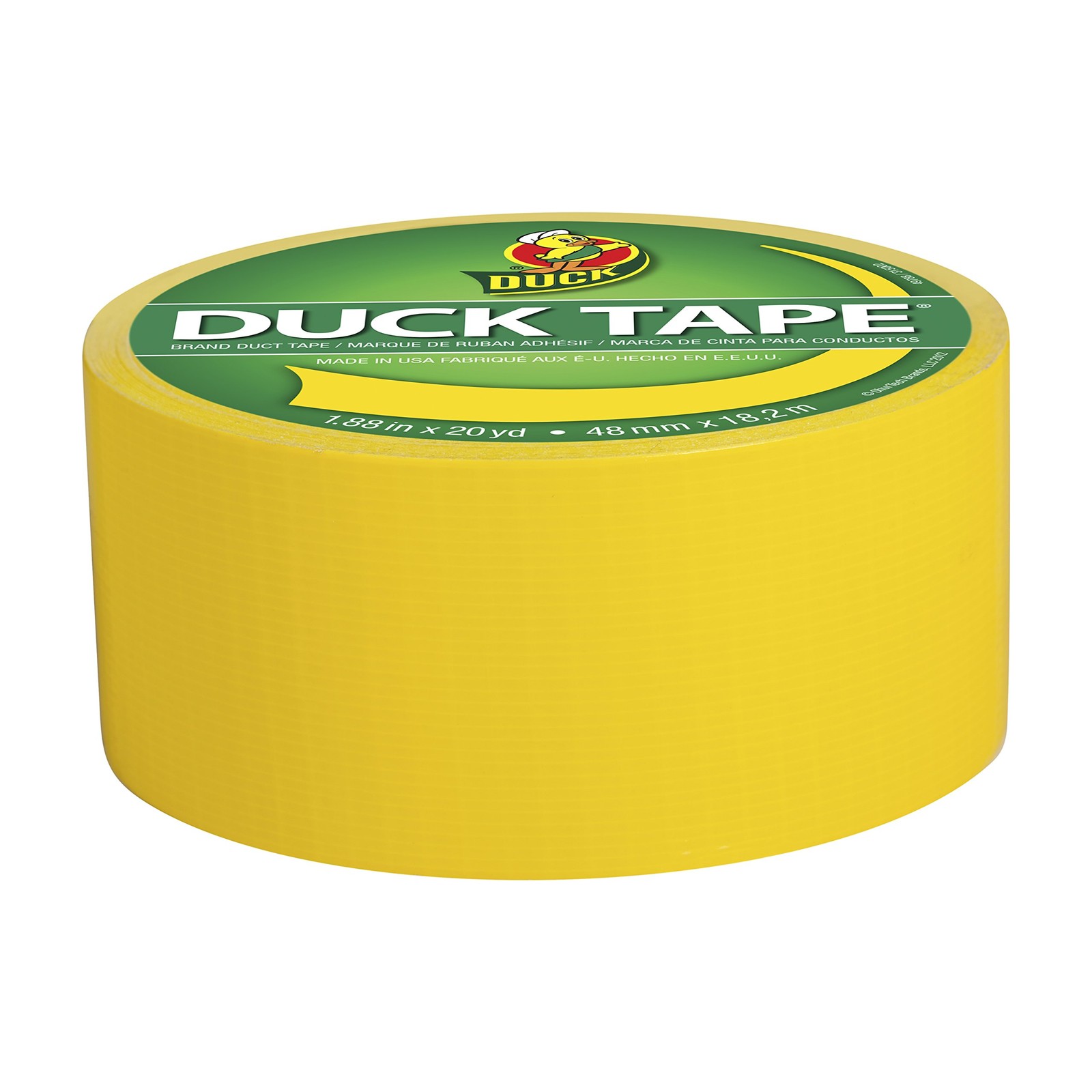 Duck 1304966 Tape, Yellow Sunburst, 1.88″ x 20 Yards, Single Roll,