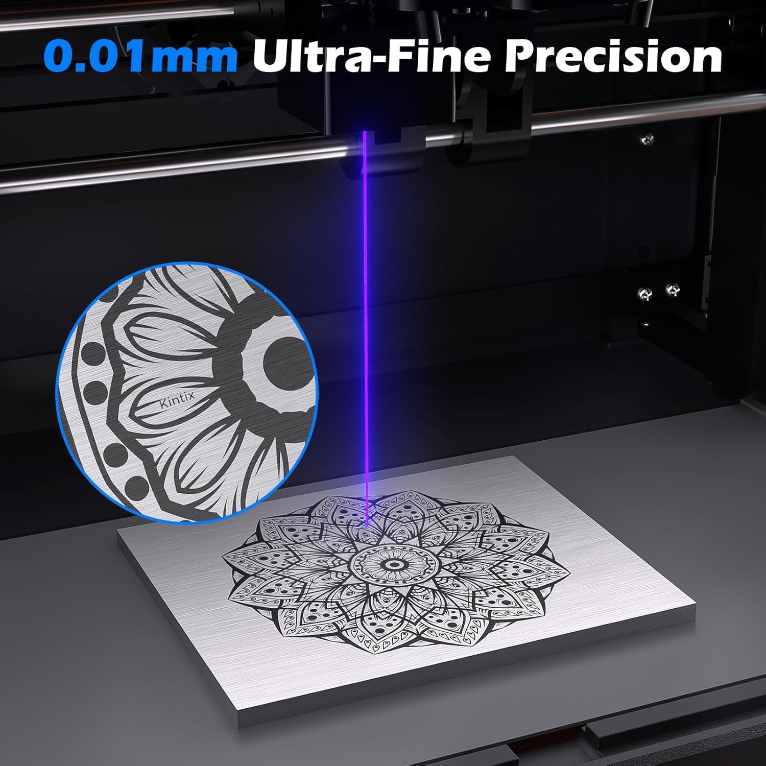 Genmitsu Kintix 5W Galvo Laser Engraver 90000mm/min Fast Metal Wood LightBurn