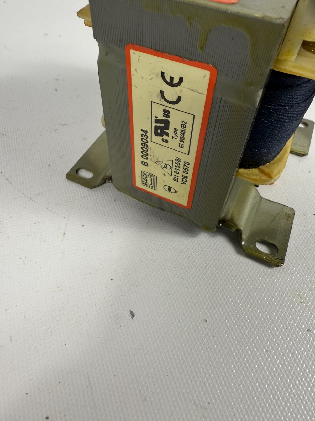 NEW BLOCK B 0009034 TRANSFORMER, 200/450VA, 50-60Hz