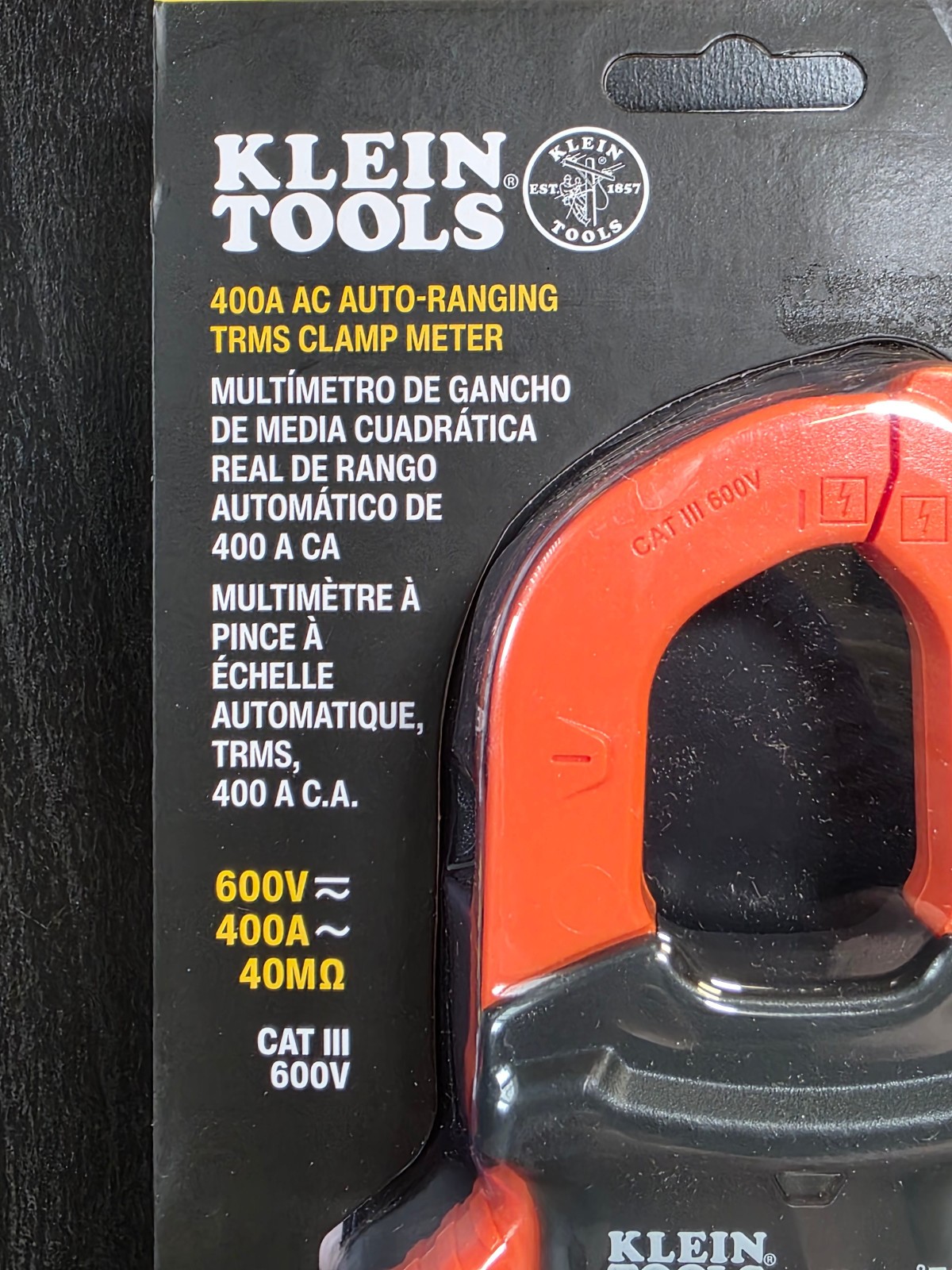 Klein Tools CL320 400A AC Auto-Ranging TRMS Clamp Meter New & Sealed