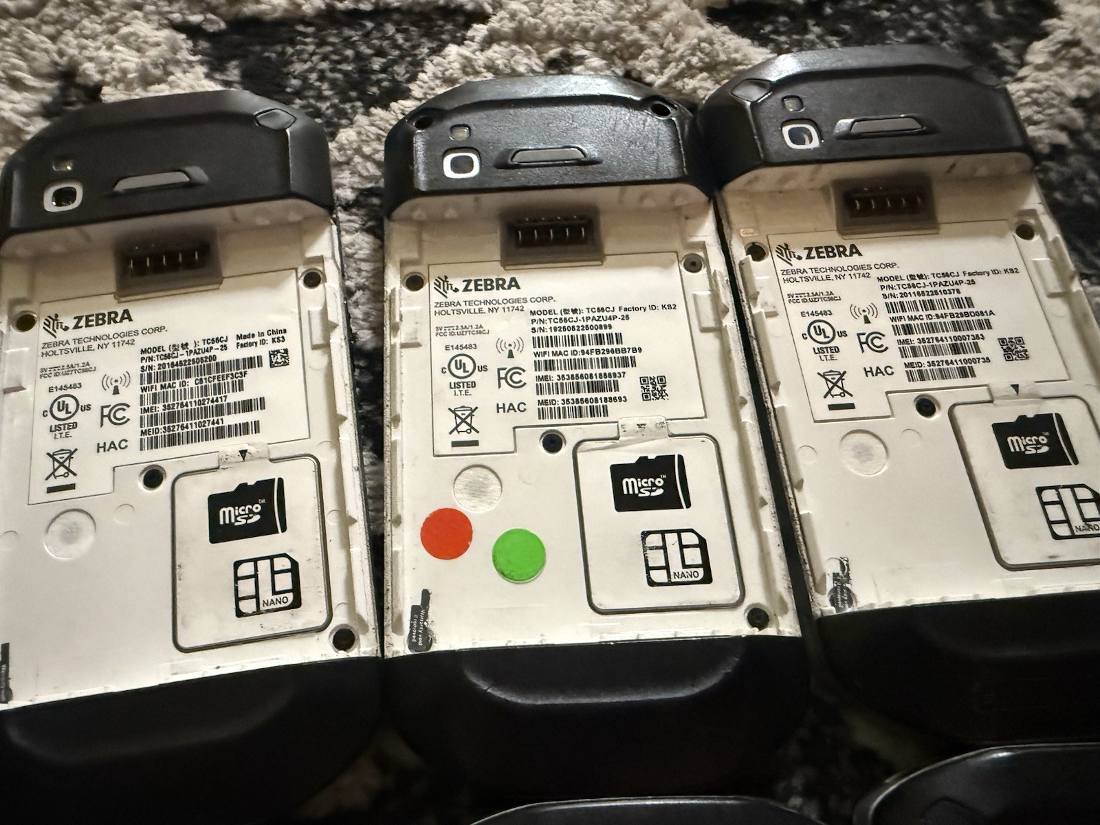 6x Zebra TC56 Enterprise-Grade Mobile Computer TC56CJ-1PAZU4P-25 UNTESTED/AS-IS