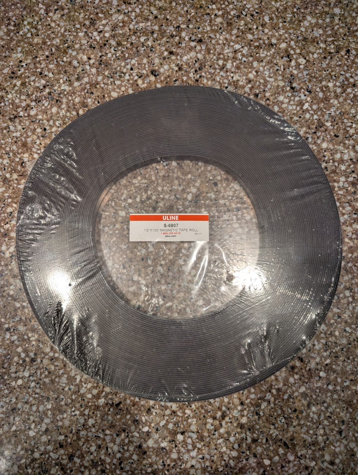 Magnetic Tape Roll 100′ 1/2″ Uline Adhesive Backed S-6807