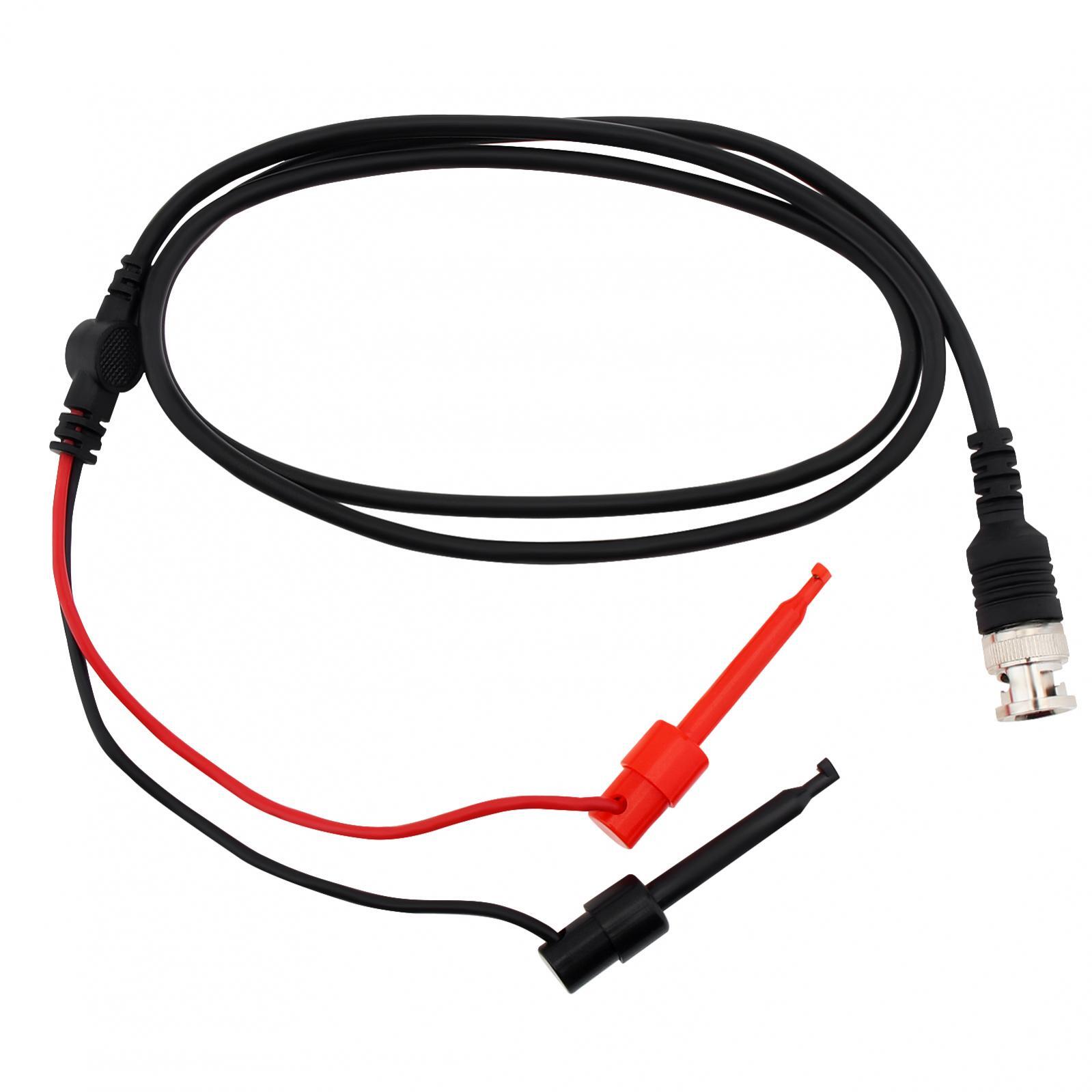 2 Pack BNC Male Plug Q9 to Dual Alligator Clip Test Leads Probe Coaxial Cable