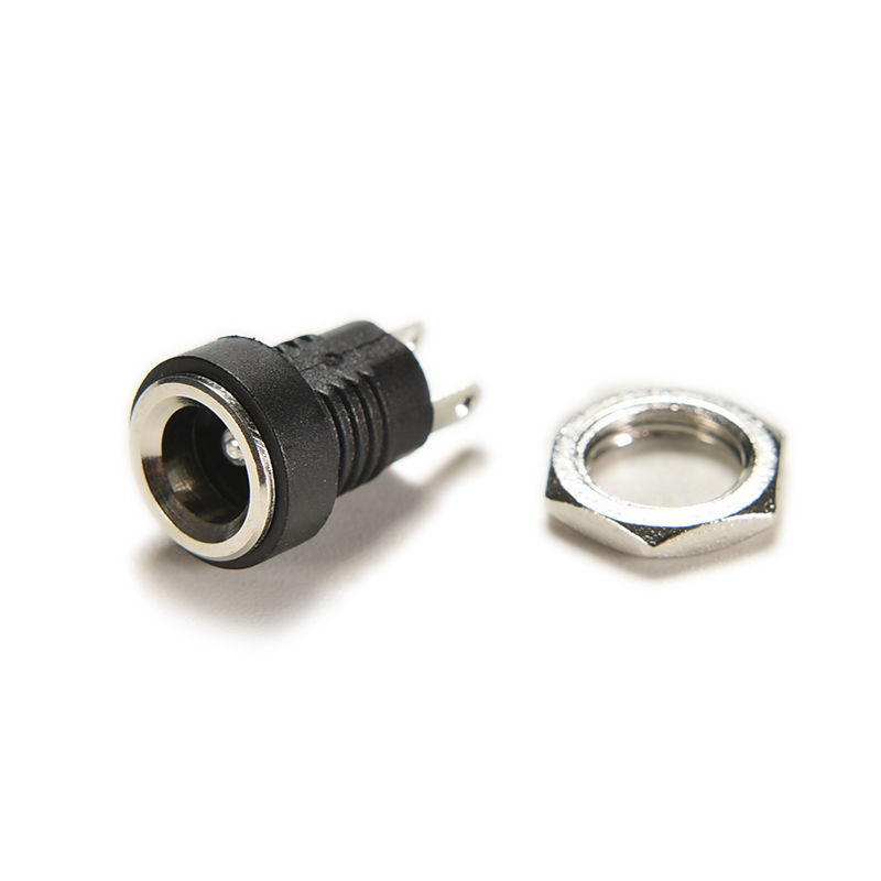 100Pcs DC Power Supply Jack Socket Female Panel Mount Connector 5.5 x 2.1mm