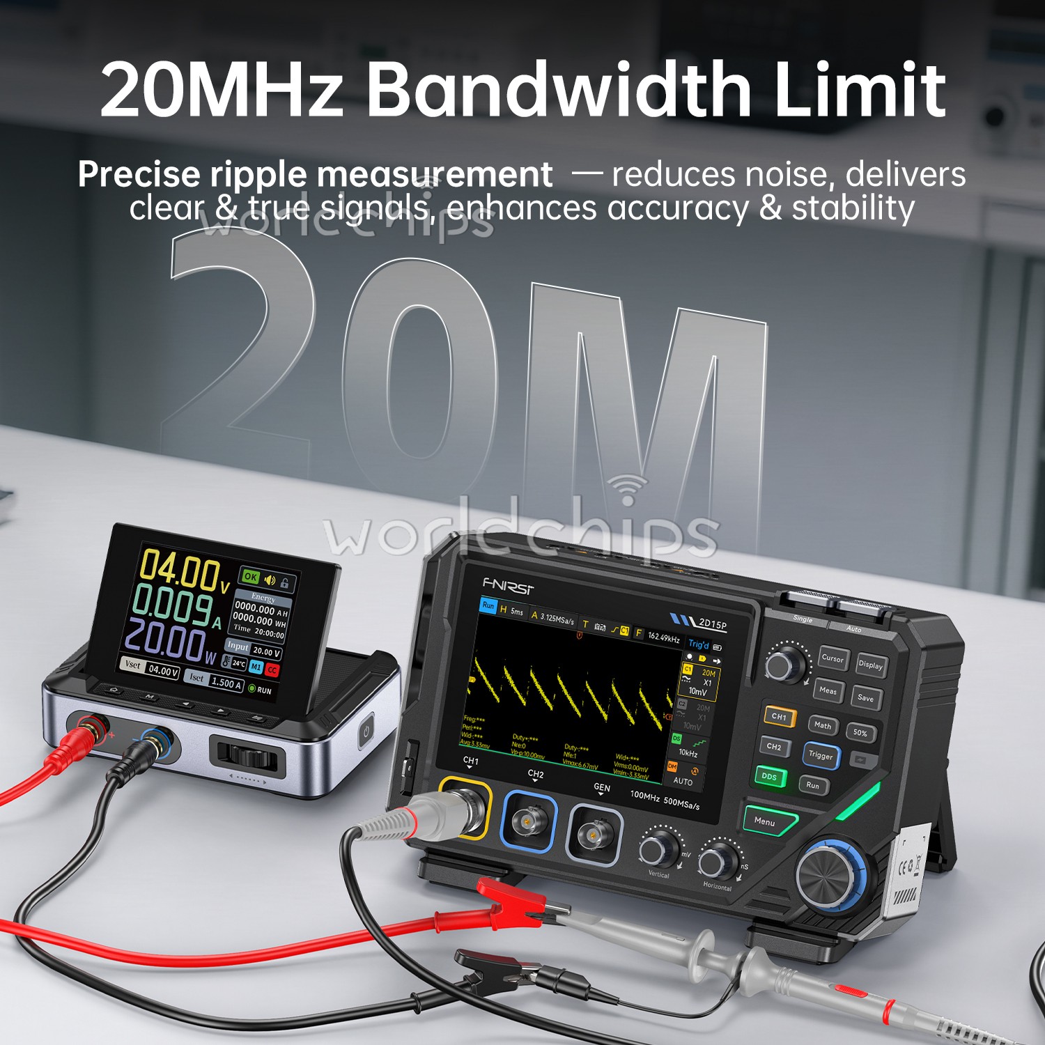 FNIRSI 2D15P Digital Multimeter Oscilloscope Signal Generator Duan Channel 100M