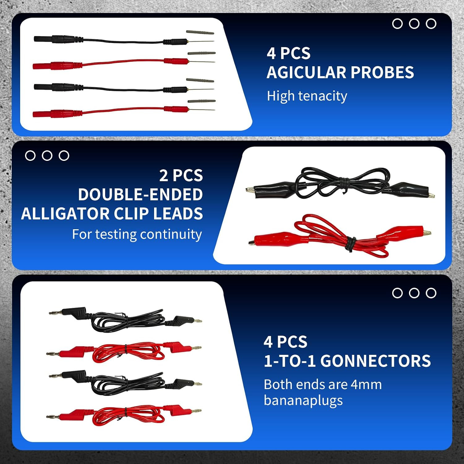 76-Pcs Automotive Circuit Test Lead Kit, Multimeter、Electrical Test Leads Kit