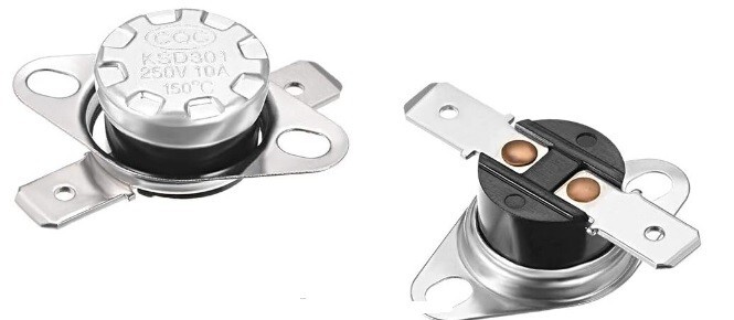 Uxcell KSD301 Thermostat 160°C/320°F 10A Normally Closed N.C Adjust Snap Disc Te