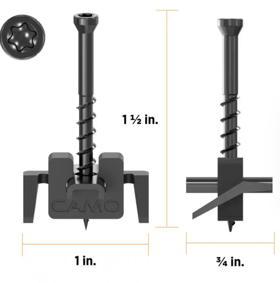 CAMO WEDGE Stainless Steel Hidden Deck Fasteners
