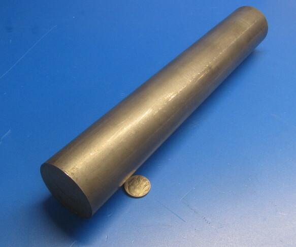 12L14 Steel Unpolished Rod Round Bar, 2.00″ Dia x 1 Foot Length