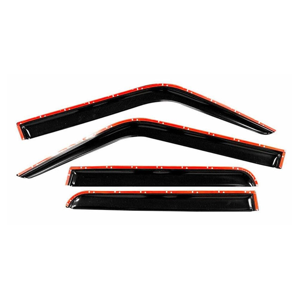 4pc Window Visor Rain Guard Smoke Tinted Slim Acrylic Jeep Patriot 2007-2017