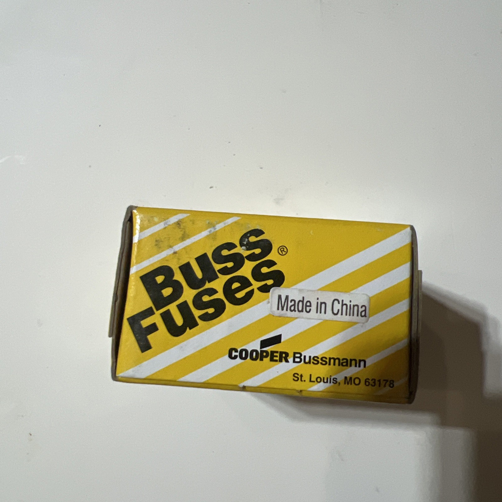 A brand new box of 100 COOPER BussFuses p/n BK/GDB-6.3A fuses