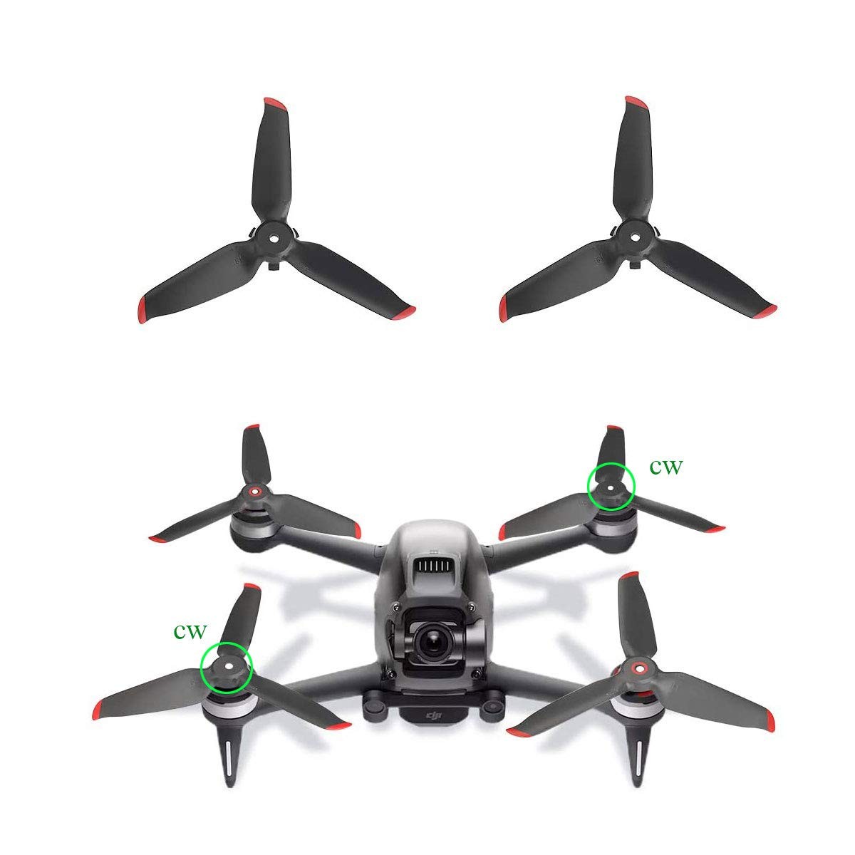 Yeteeth 8 Pcs Propellers Replacement For Dji Fpv Drone Accessories Noise Blades