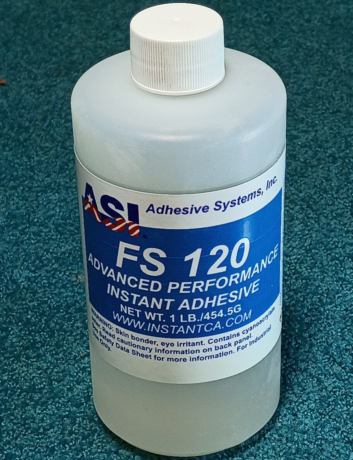ASI FS 120 Cyanoacrylate Advanced Performance Instant Adhesive, 1 lb Bottle