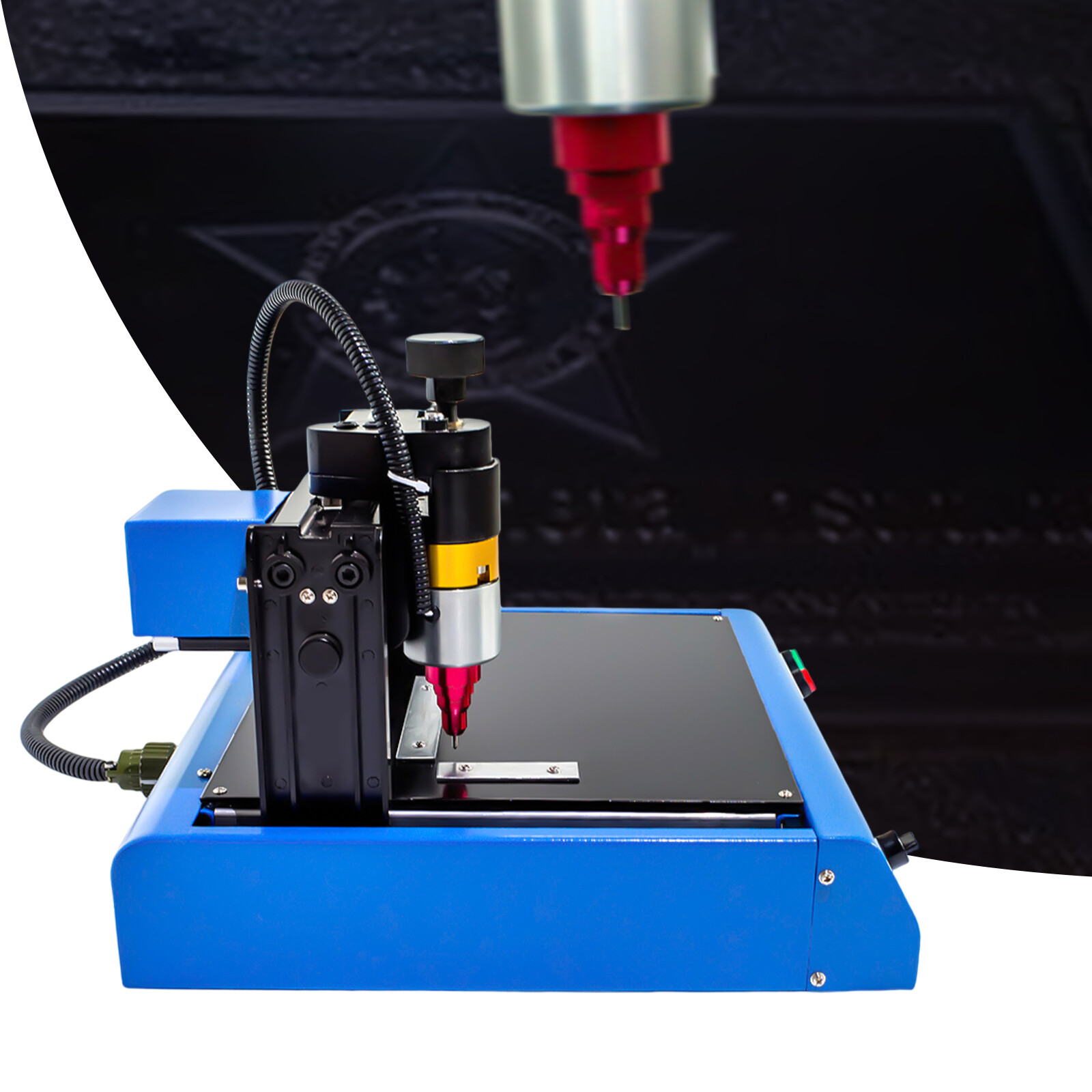 110V Electric Metal Marking Machine Dot Peen 200x150mm For Number Letter Label