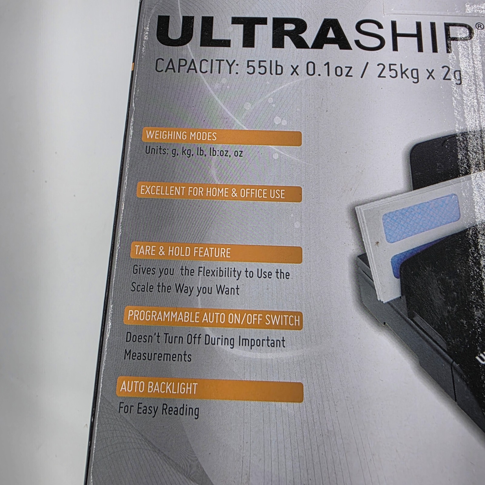 My Weigh Ultraship 55 Digital Shipping Scale 55 lb/25 kg Postal & Parcel Scale