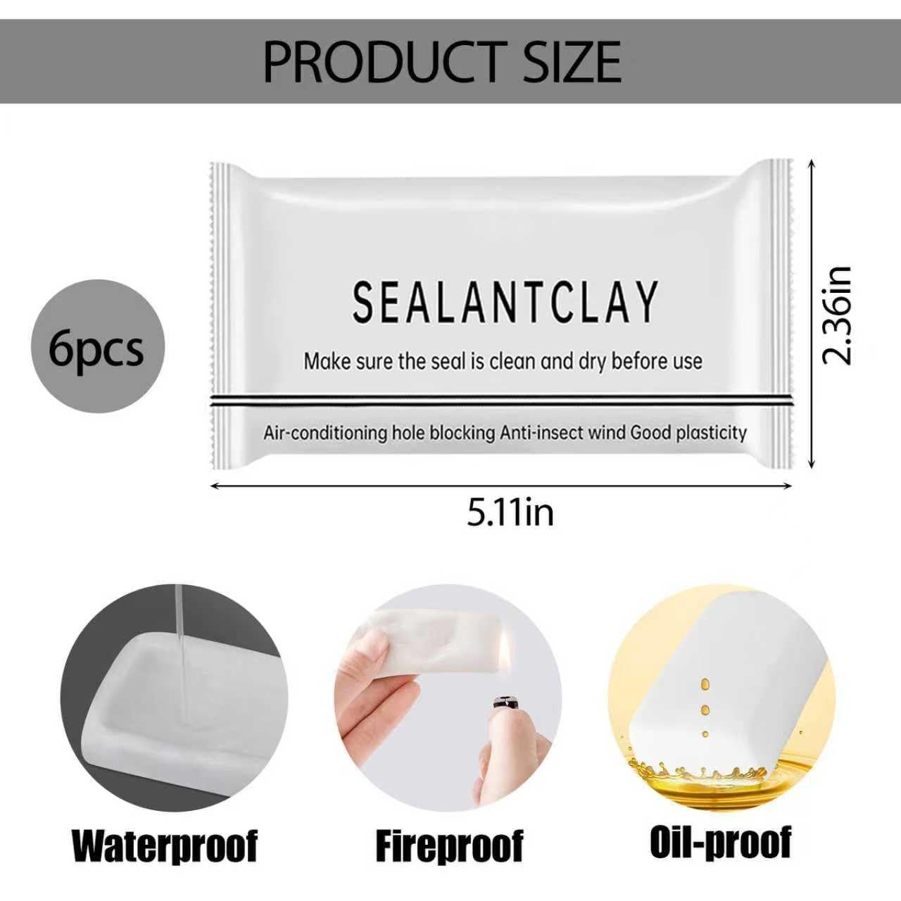 2025 Enhanced Moldable Sealant Clay – Fast-Drying and Waterproof Solution