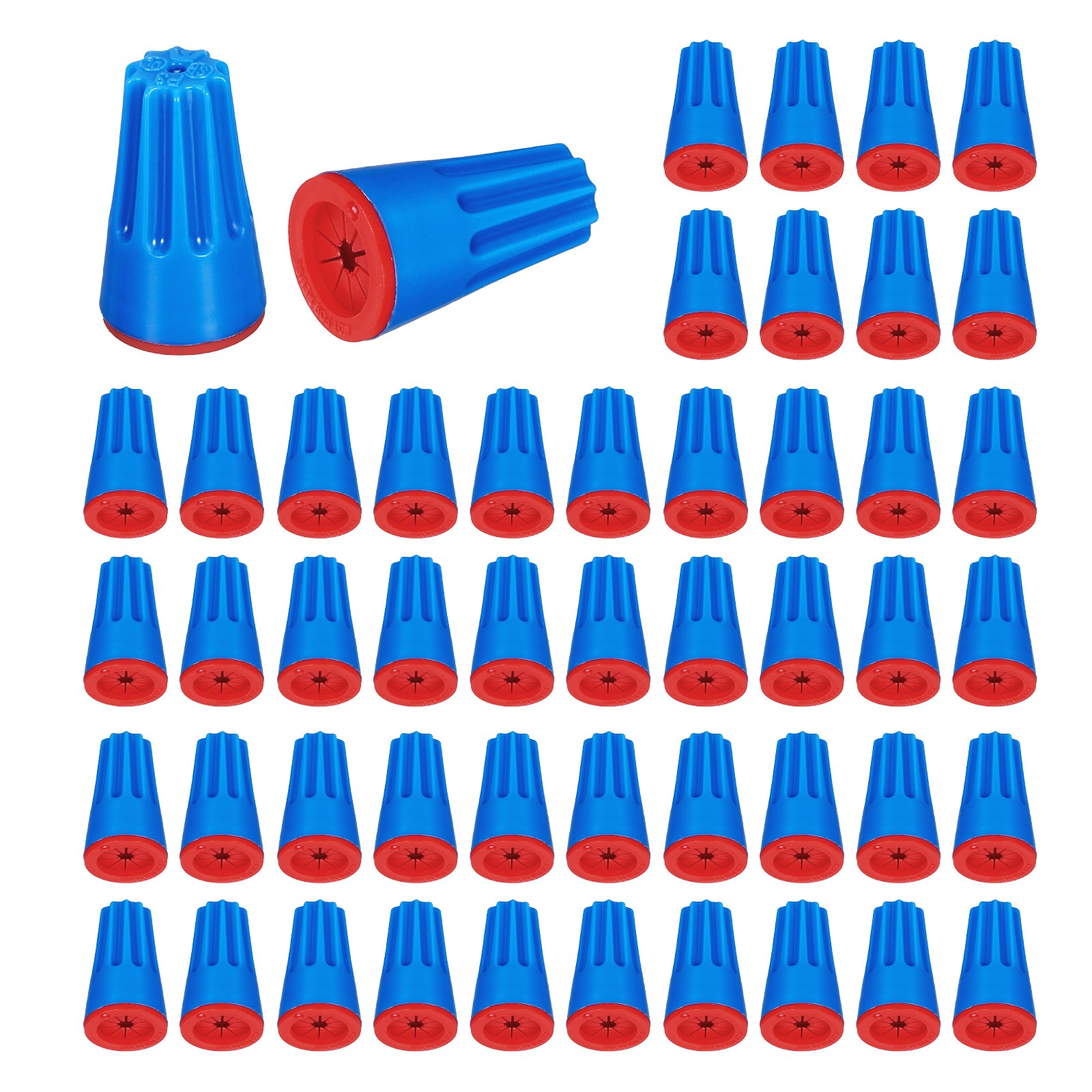 50Pcs Waterproof Wire Connector 22-14AWG for Landscape Irrigation Blue Red