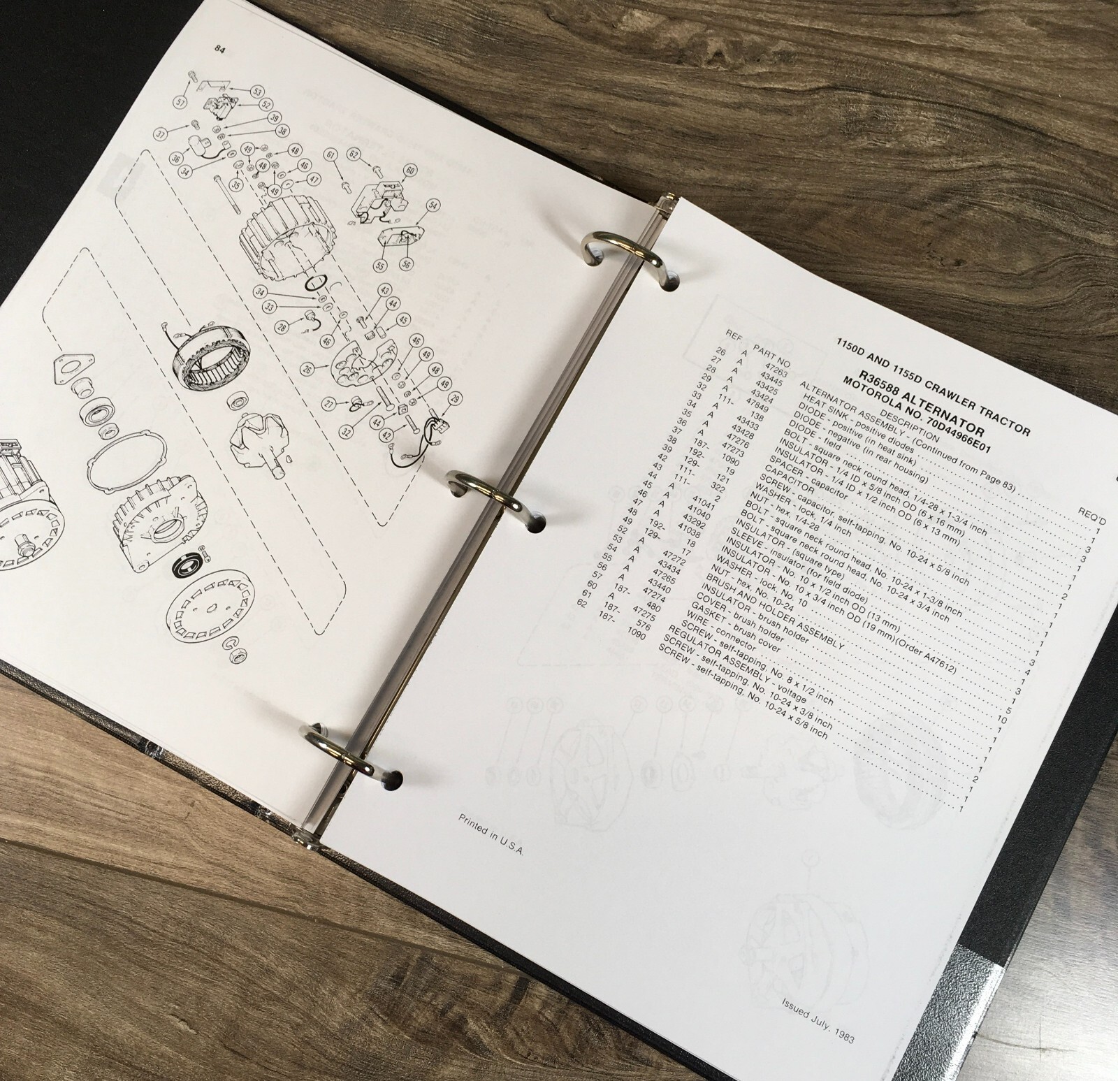 Case 1150D 1155D Crawler Dozer Loader Service Manual Parts Catalog Operators Set