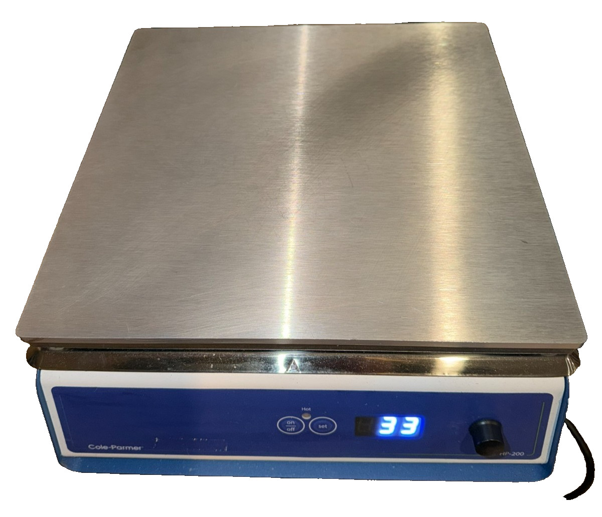 Cole-Parmer HP-200D-L-S-120 Digital Hot Plate 12″x12″ Metal 120V 04807-81 WORKS