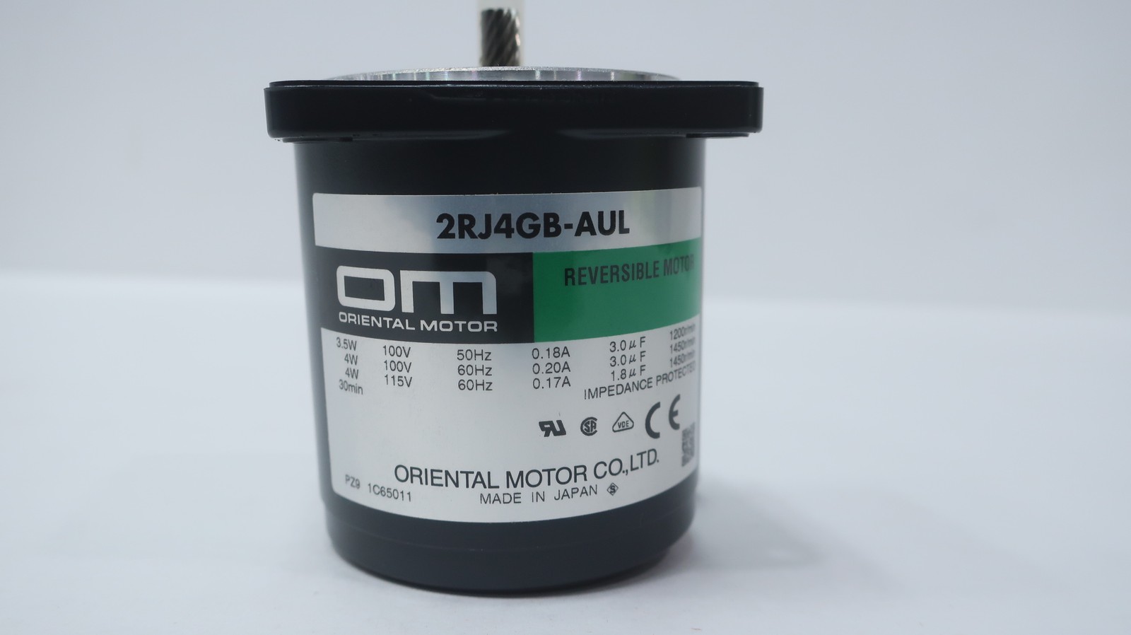 Oriental Motor 2RJ4GB-AUL Reversible Motor 4w 1450rpm 115v-ac