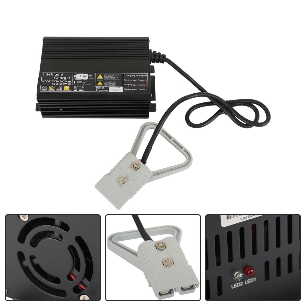 Pallet Jack Battery Charger w/ 175A Rating SB175 Connector 24Volt Floor Scrubber