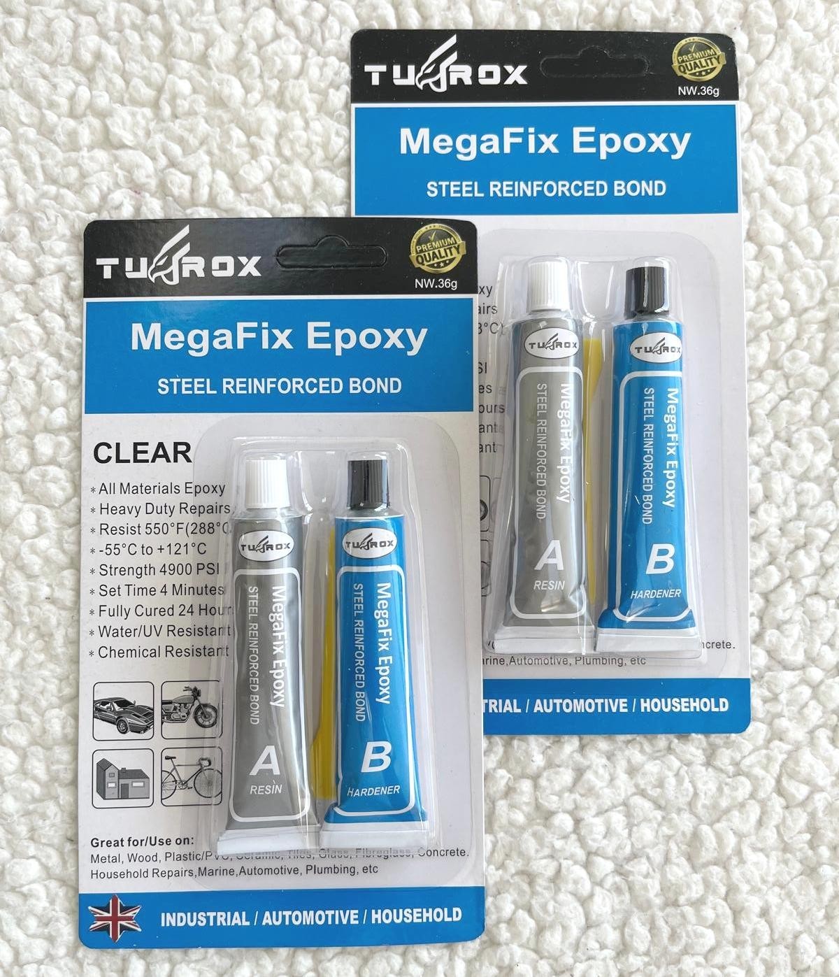 Epoxy Glue Resin Strong Adhesive Kit Hardener Bonds Metal Plastic Wood Glass PVC