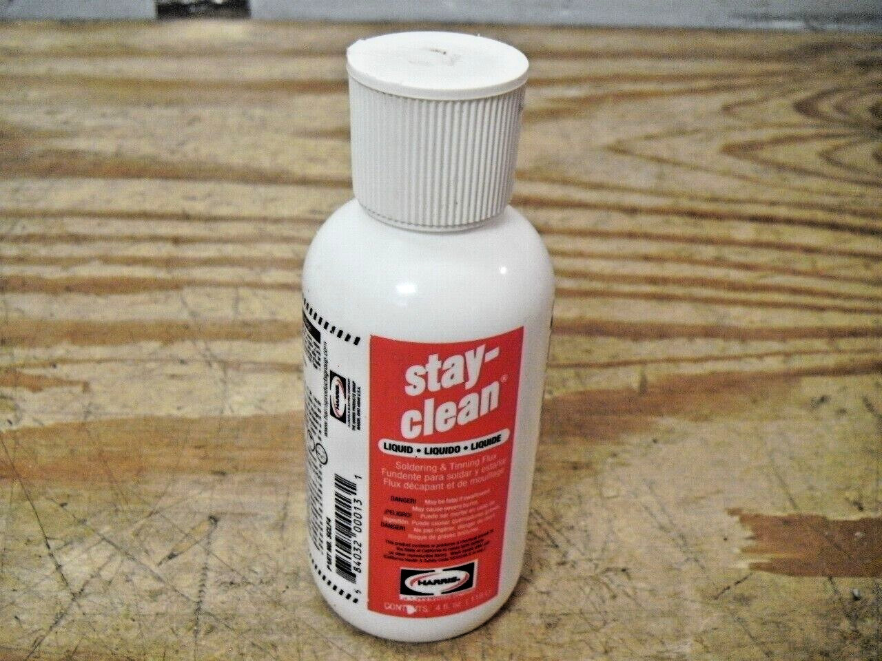 Harris SCLF4 Stay Clean Soldering & Tinning Flux 4 FL OZ Liquid