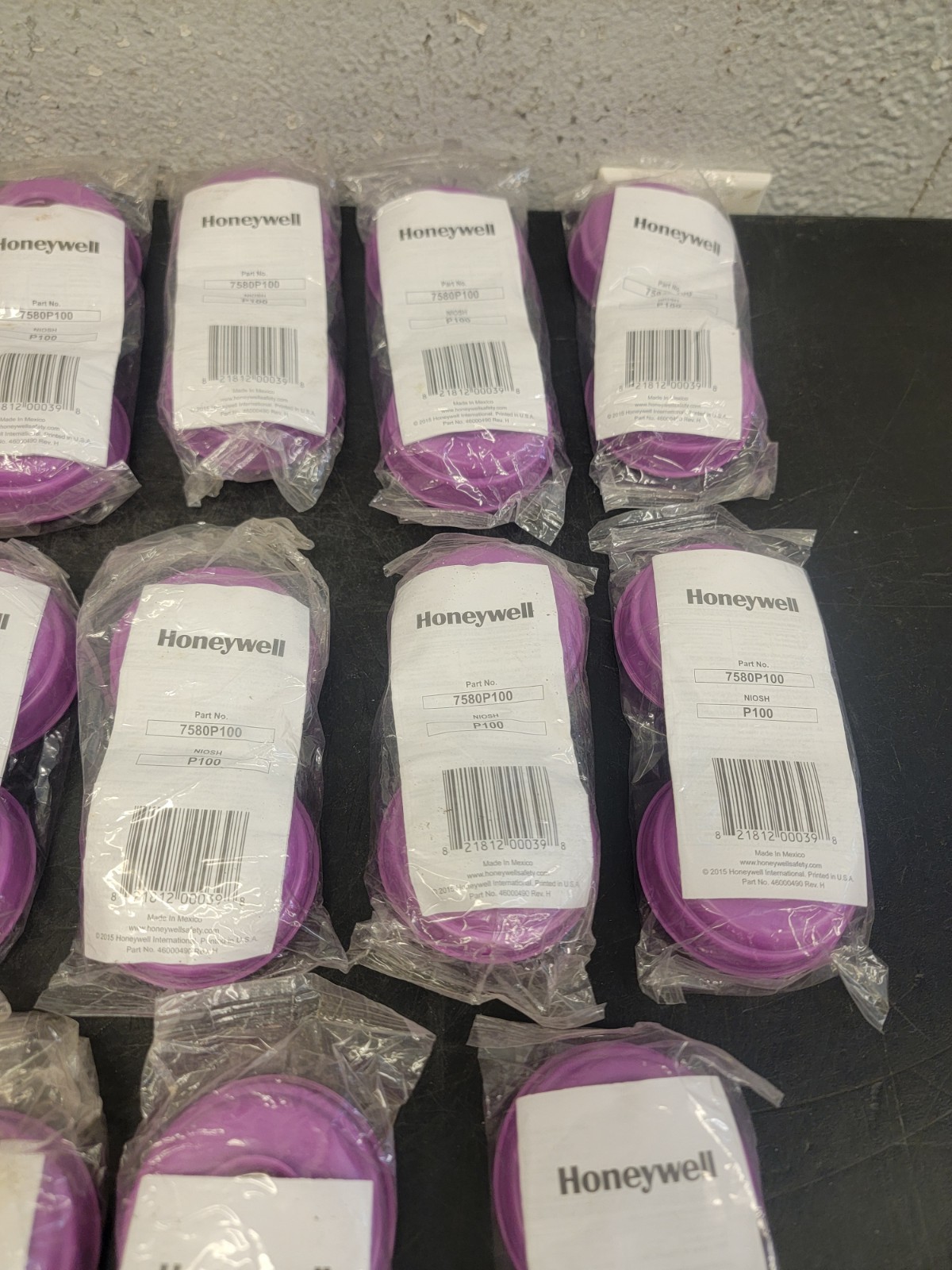 14 Pairs Honeywell P100 Respirator Filters 7580P100 Case/ 14 Packs New👁️