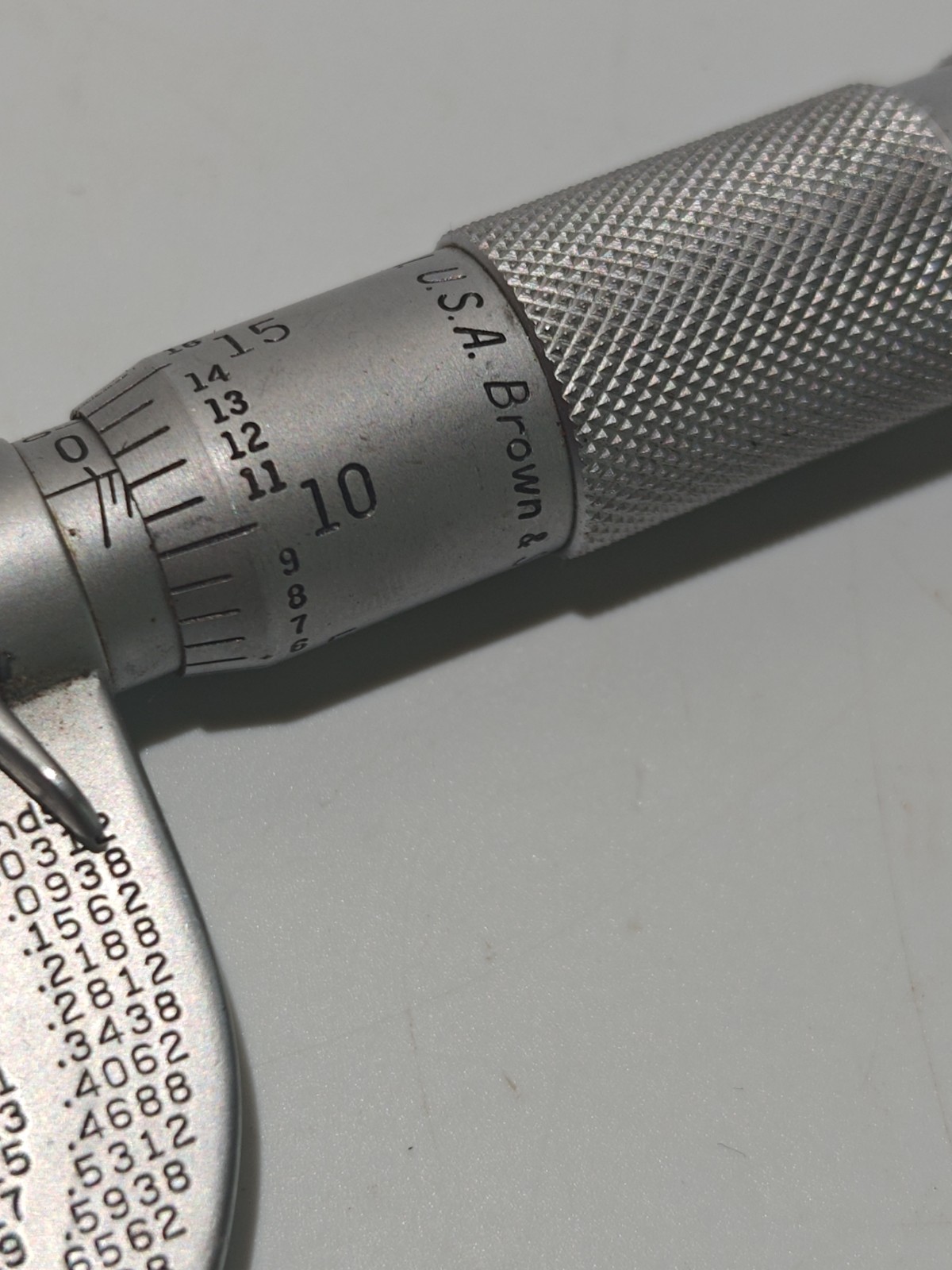 Brown & Sharpe 1 micrometer 0-1”W/ Purchased Engraved And Never Used Excellent