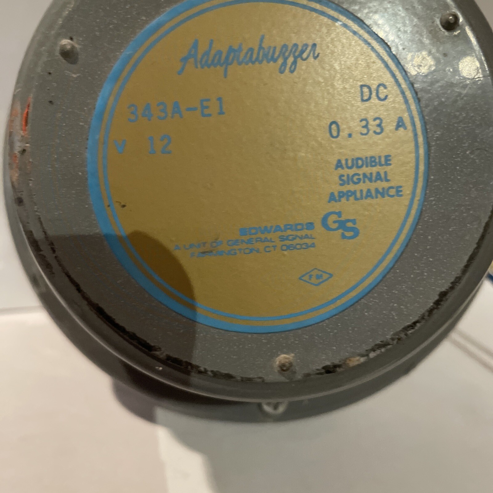 Adaptabuzzer Audible Signal Appliance – Device – Alarm 343A-E1 – 12V DC 0.33 A